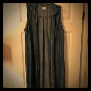 Denim Duster/Long Vest